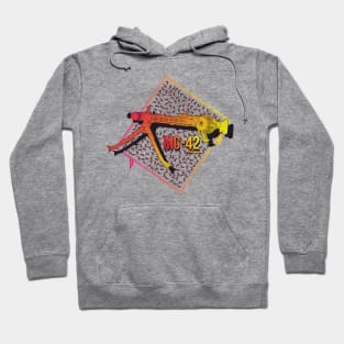 Colorful German MG-42 machine gun Hoodie